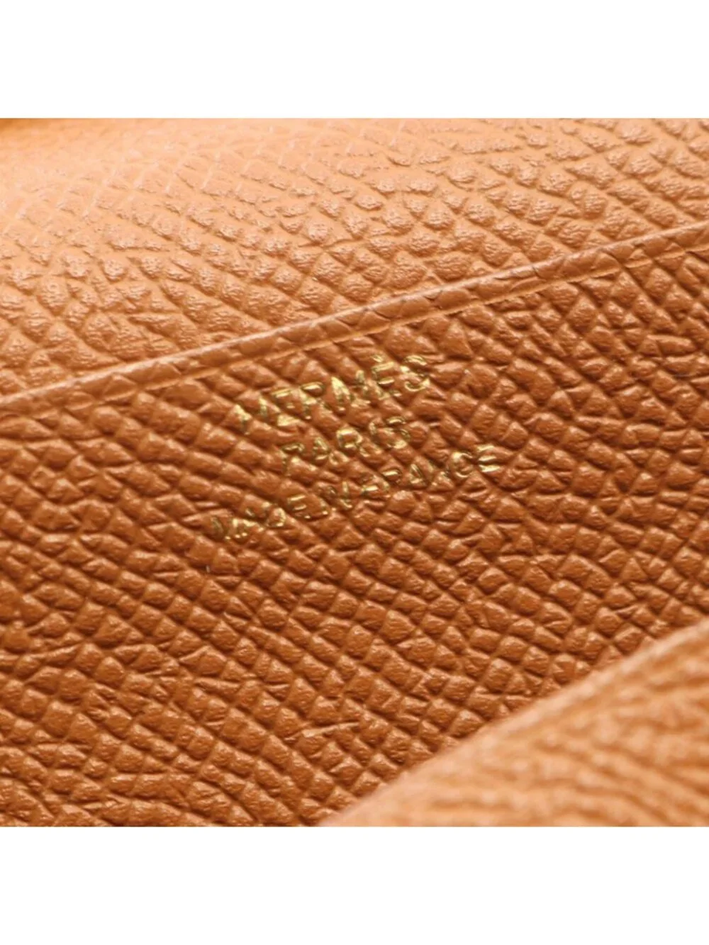Hermes Bifold Wallet Bearn Soufflet Gold